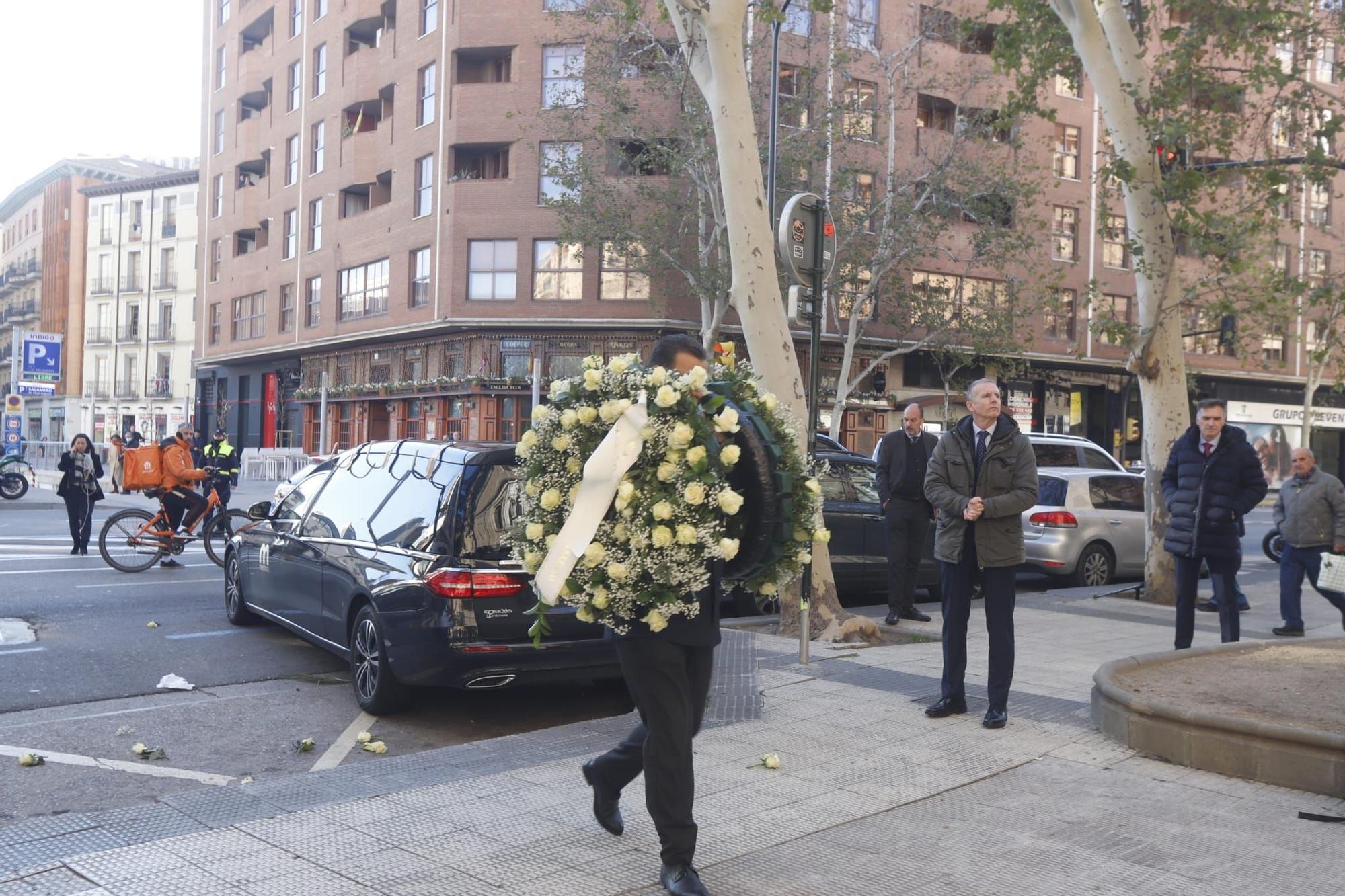 Multitudinario último adiós a César Alierta en Zaragoza