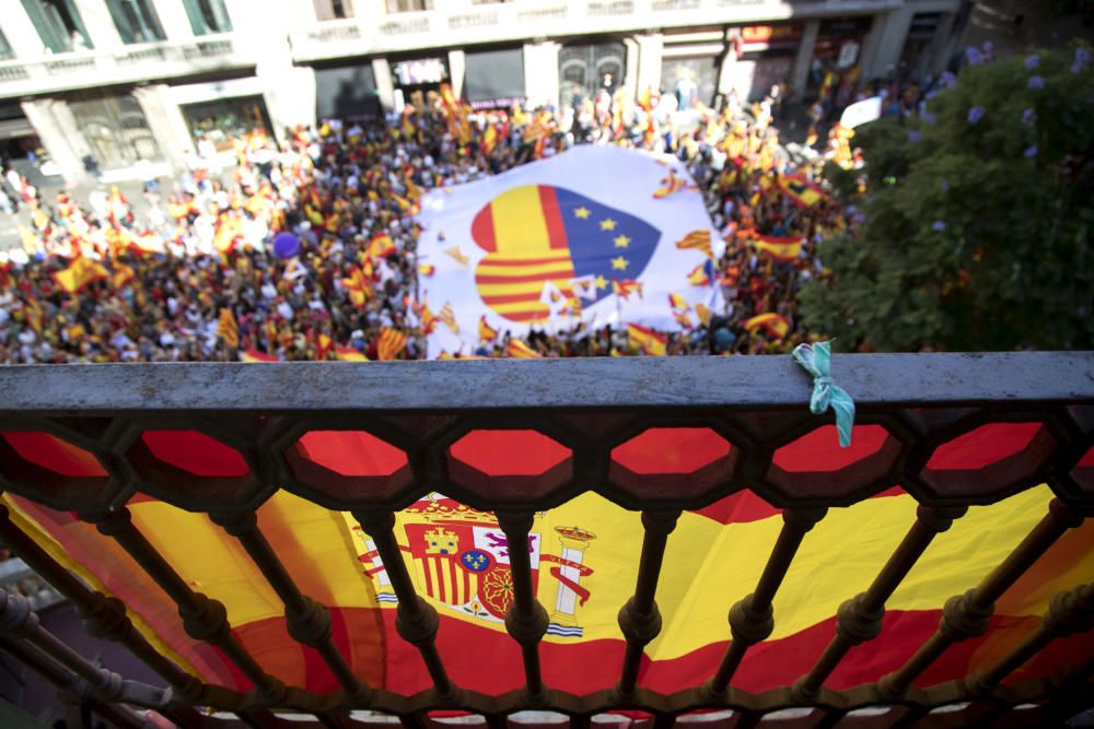 Manifestación en Barcelona por la unidad de España