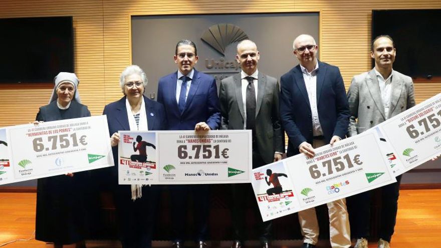 Asociaciones beneficiarias de la recaudación de la Carrera Urbana &quot;Ciudad de Málaga&quot;