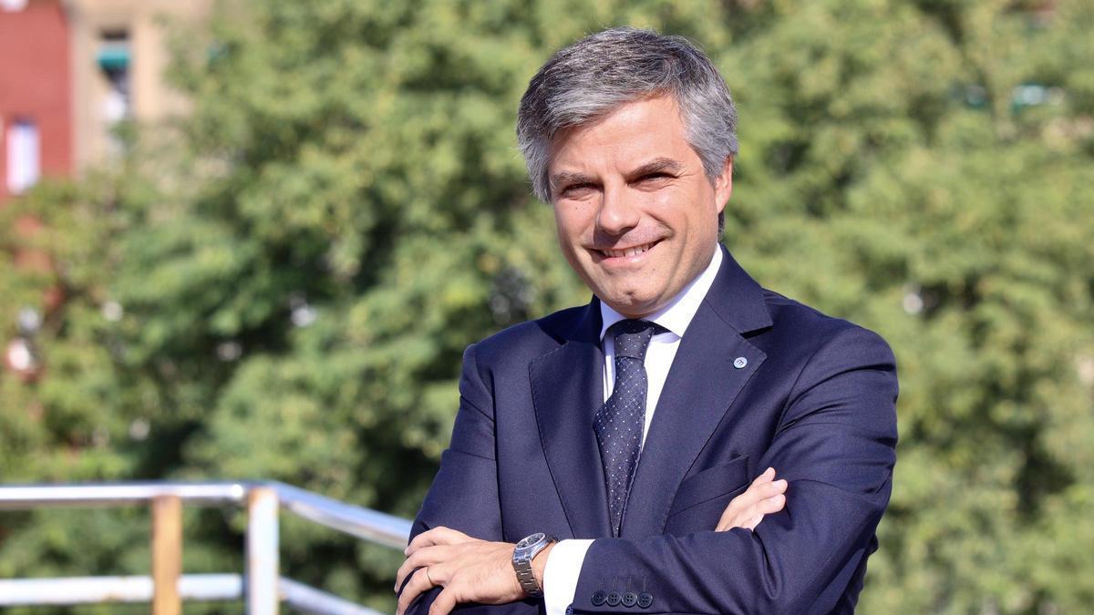 Juan Massana, director comercial de Banco Mediolanum, este lunes en las instalaciones de La Opinión.