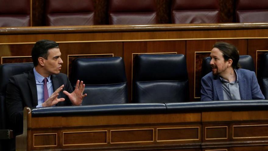 Pedro Sánchez y Pablo Iglesias.