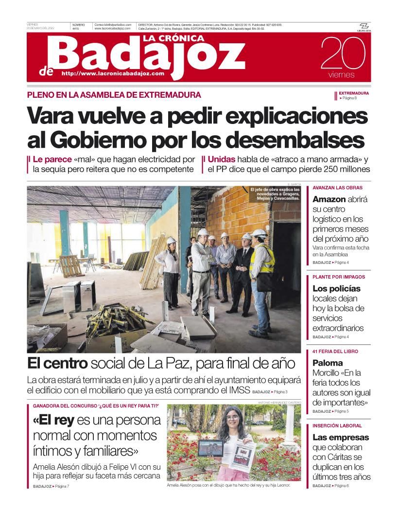 Consulta la portada correspondiente al día 20 de mayo del 2022