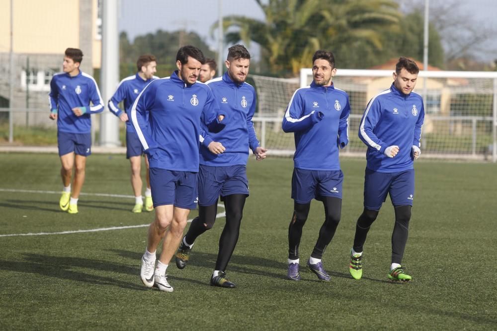 Entrenamiento del Real Avilés en Miranda