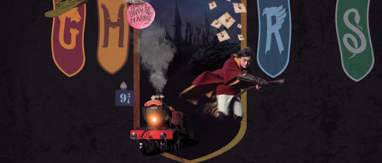 Ilustración sobre la saga de Harry Potter