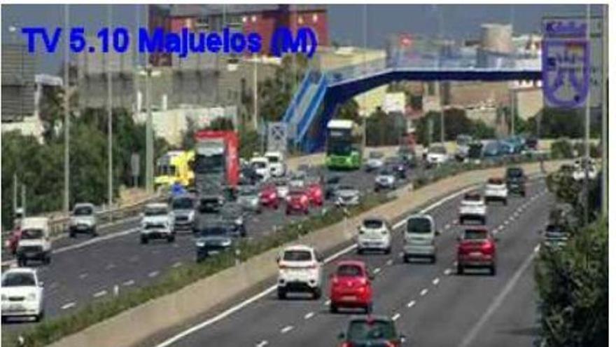 Colapso en la TF-5: dos accidentes simultáneos provocan retenciones kilométricas en Tenerife