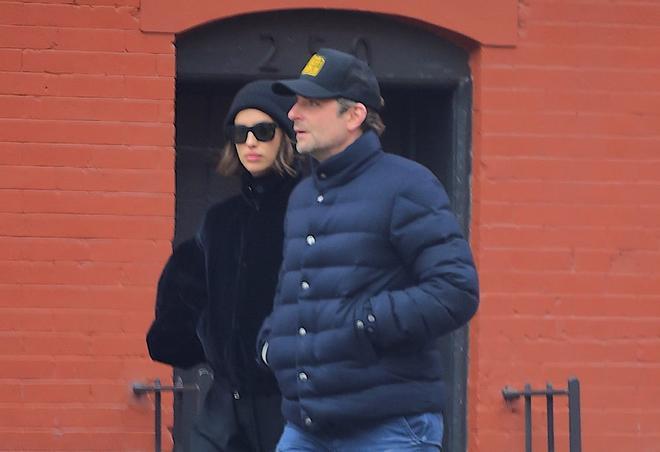 Irina Shayk y Bradley Cooper muy serios en Nueva York