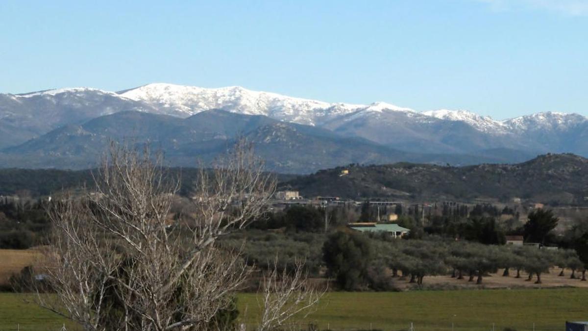 Neu a l'Albera, en una imatge d'arxiu