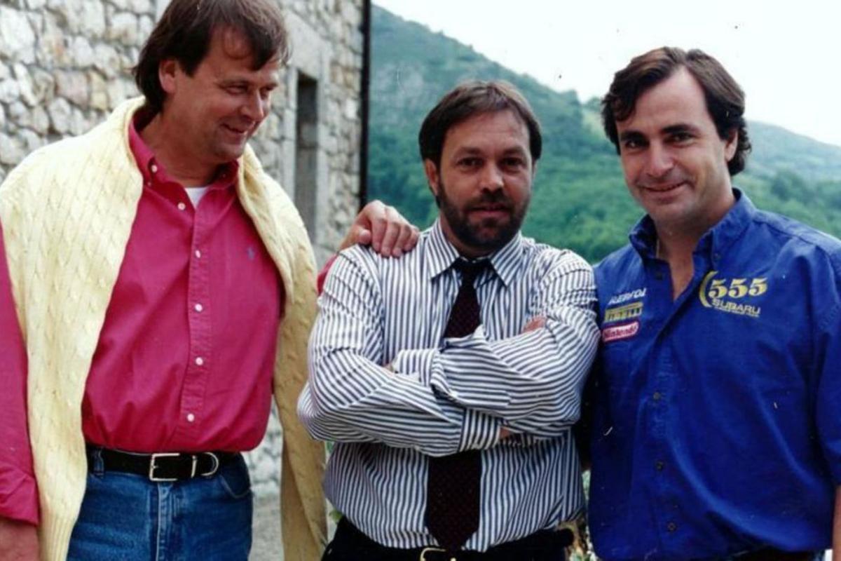 Por la izquierda, Markku Alén, Luis Rivaya y Carlos Sainz, en una imagen de archivo. | R. A. G.-O.
