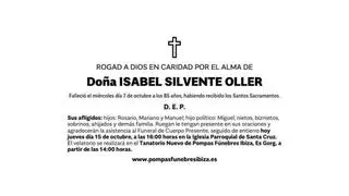 Esquela Isabel Silvente Oller