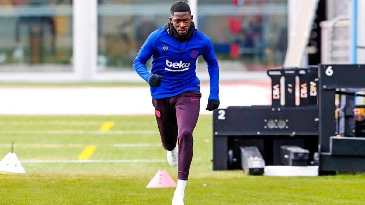 Dembélé, en la CE Joan Gamper