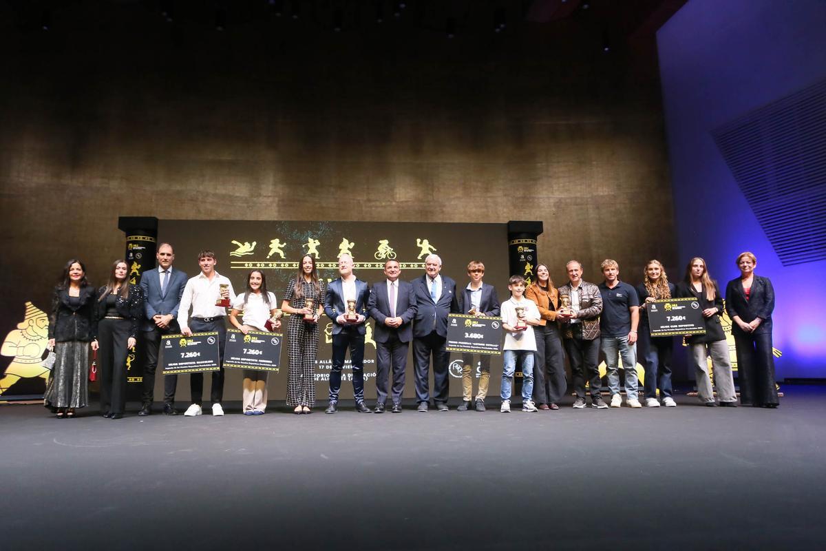 Imagen de los premiados en la Gala Provincial del Deporte del año pasado.
