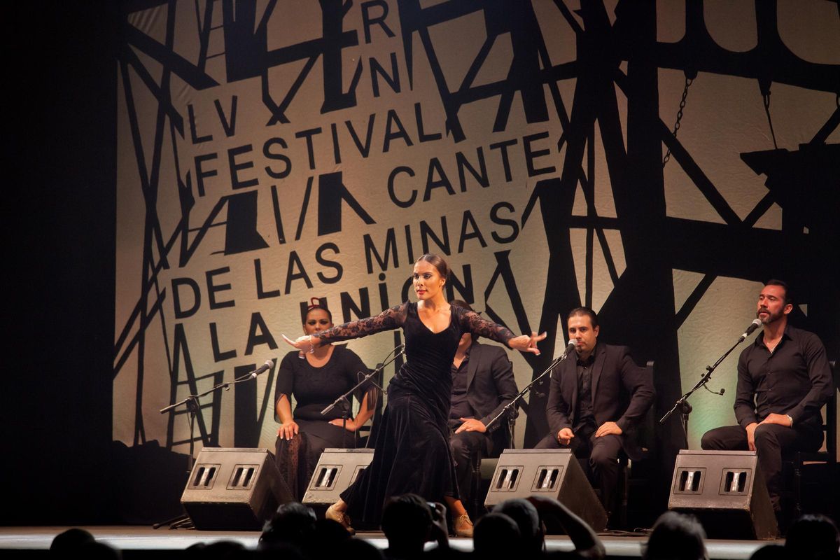 Una actuación del Festival Internacional del Cante de las Minas.