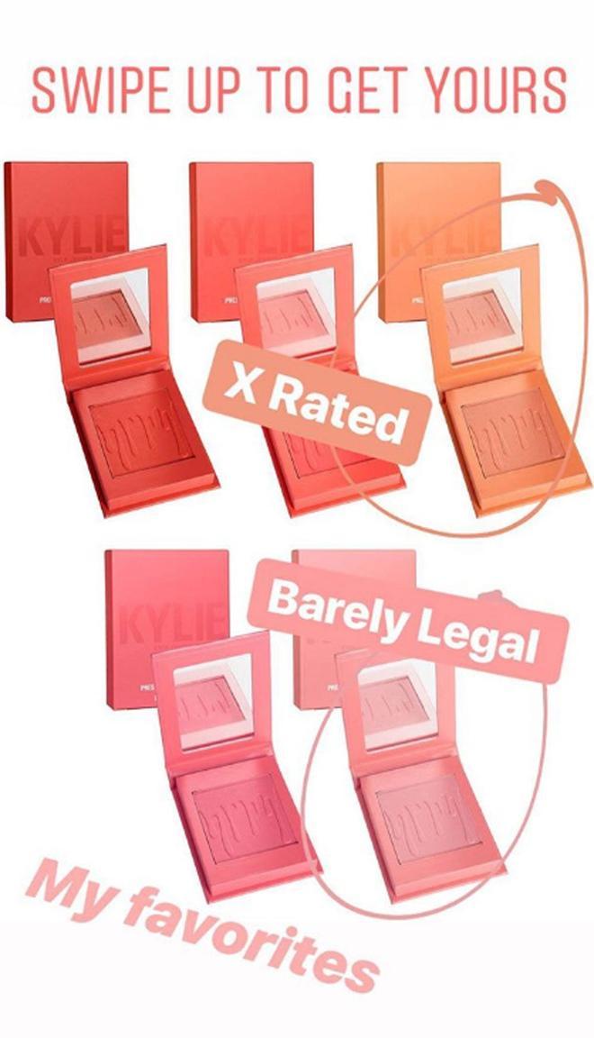 Coloretes de Kylie Cosmetics que han suscitado críticas por sus nombres
