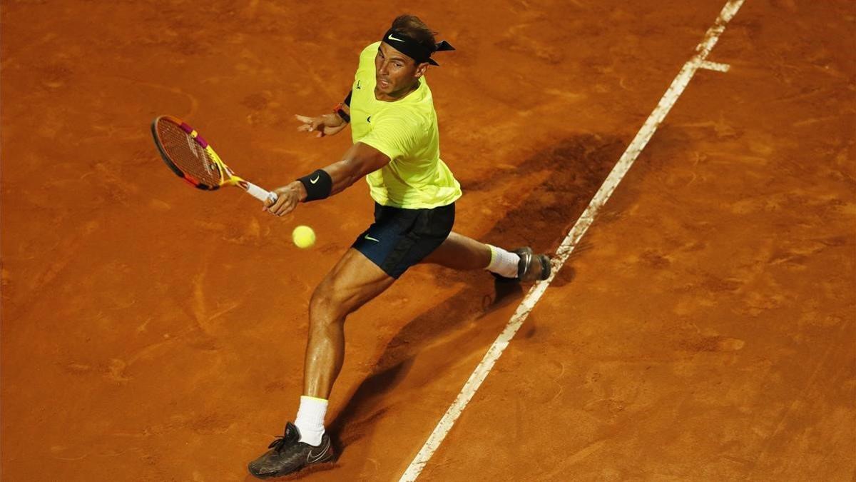 Nadal, en su debut en Roma