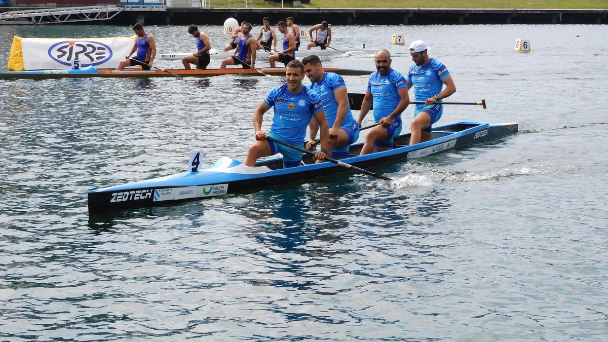 Participantes de una de las pruebas de C4 de la Copa de España de Sprint.