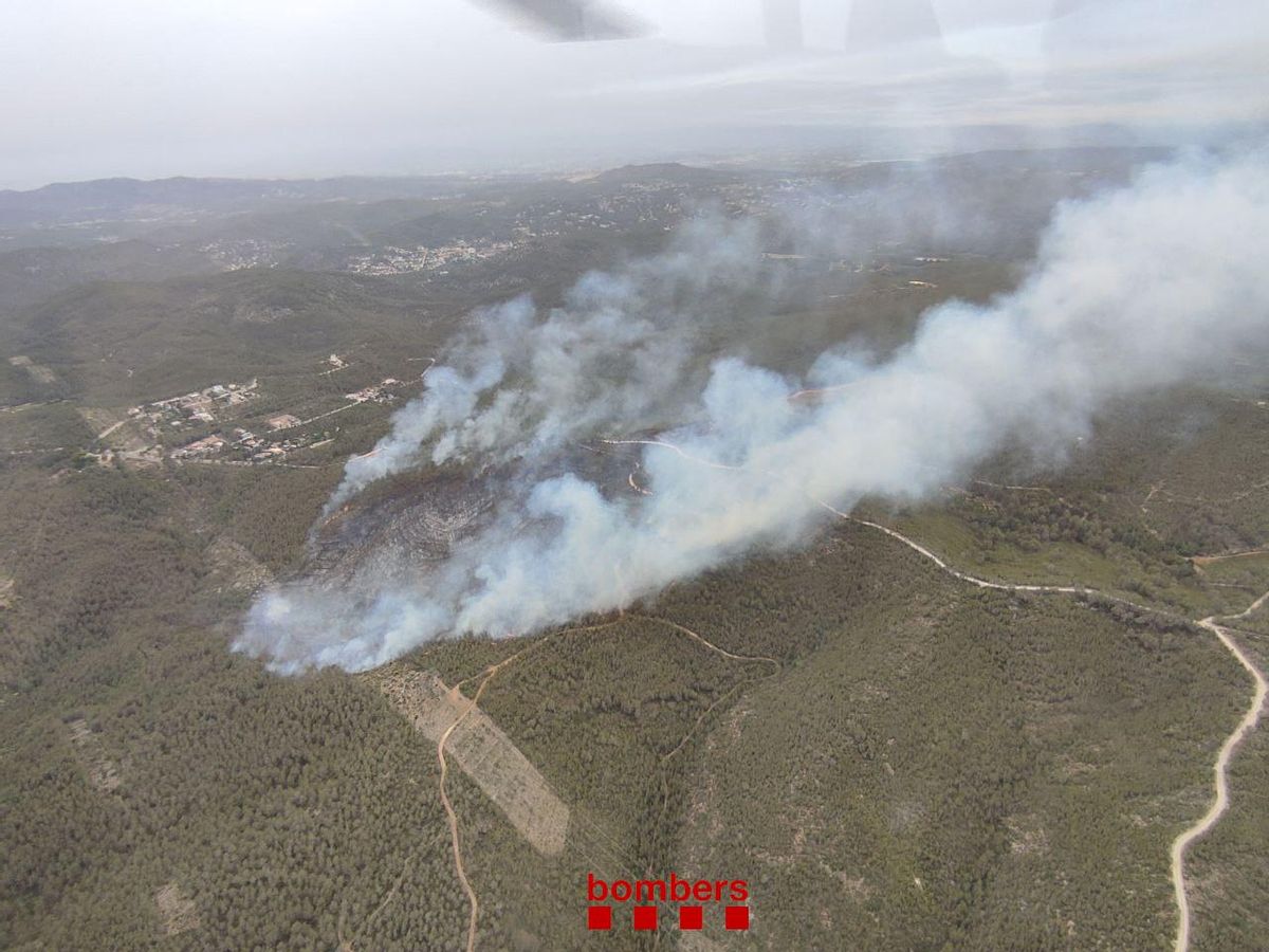 Detingut un jove i denunciada una menor per provocar incendis al Garraf