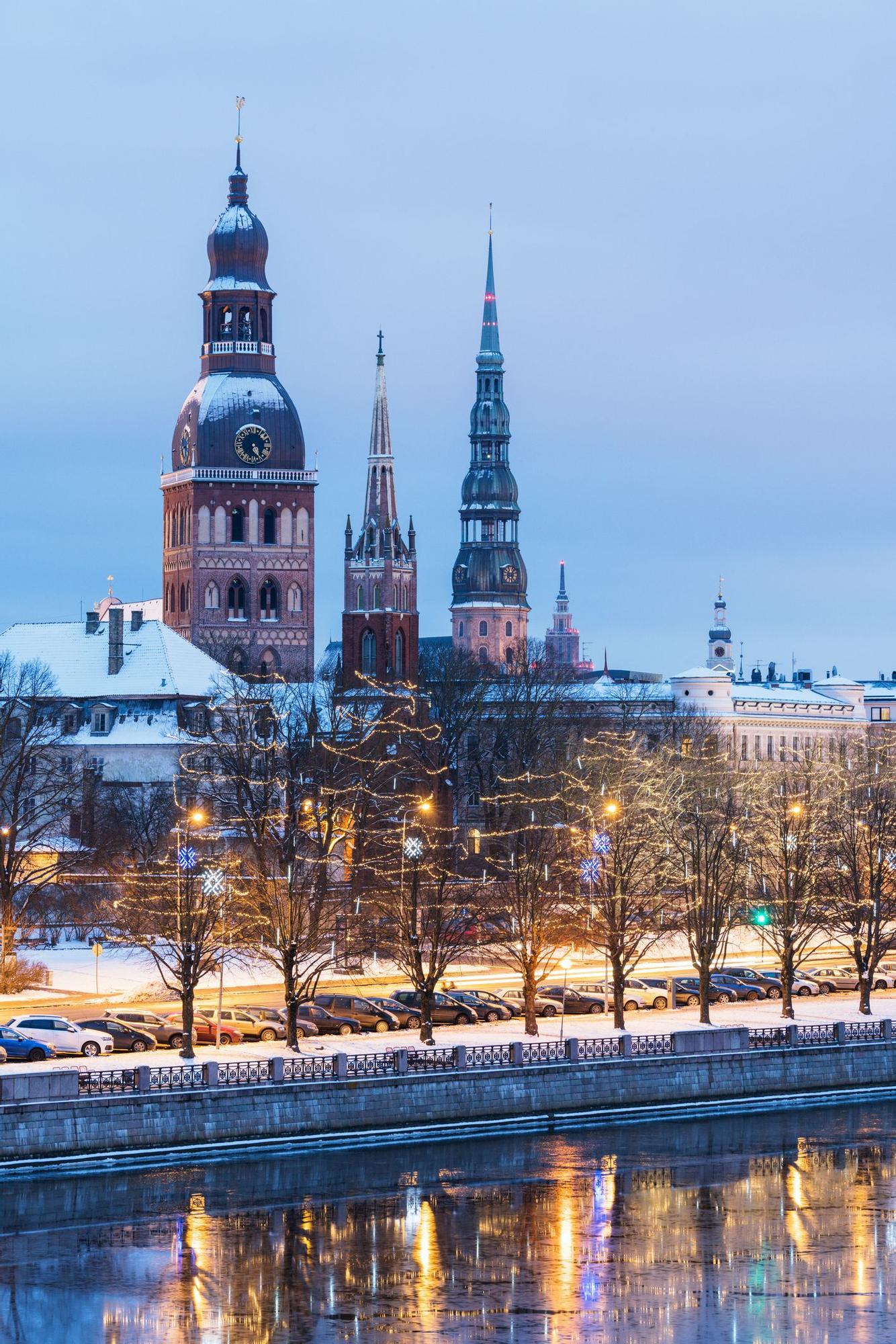 El paisaje de Riga es desconocido pero mágico.
