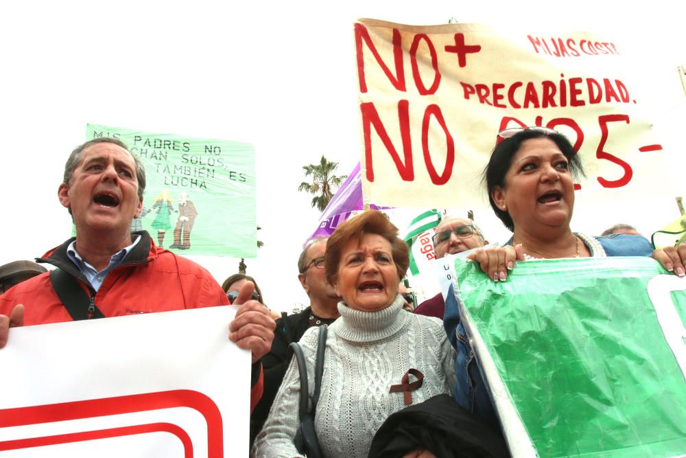 Concentración en Málaga por unas pensiones "dignas"