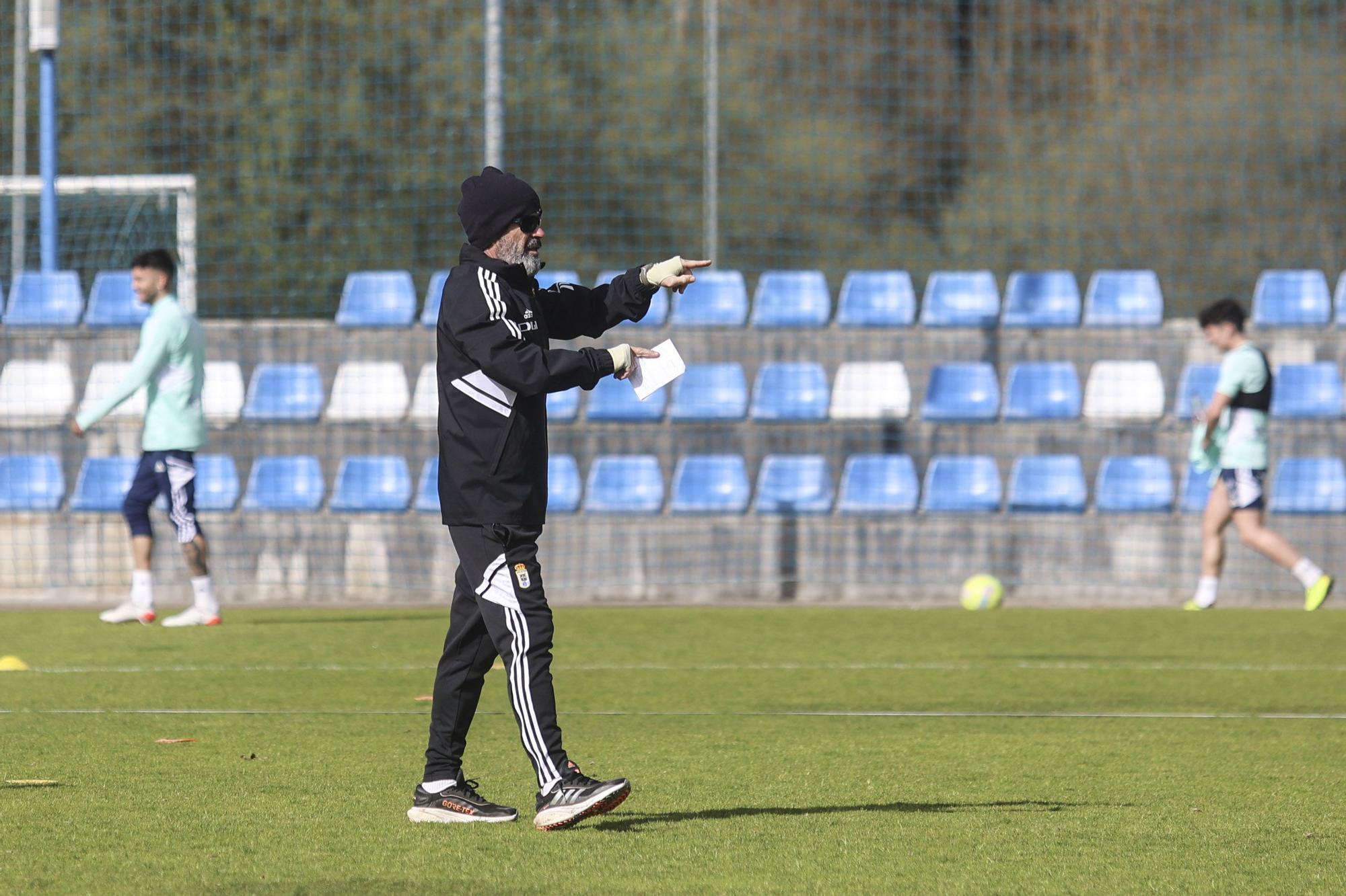 EN IMÁGENES: el entrenamiento del Oviedo