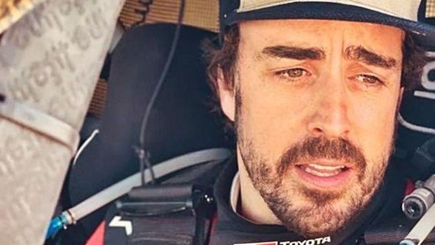 Fernando Alonso, de rally
