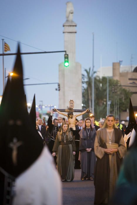 Procesión del sábado de Pasión en el Grao