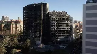 El edificio calcinado en Valencia está asegurado por 26,5 millones de euros