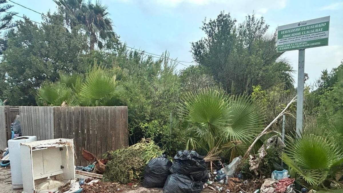 Basura en el Camí la Fileta.