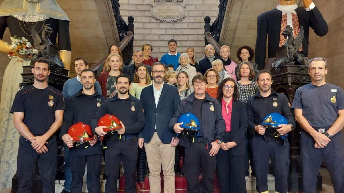 Toma de posesión de bomberos