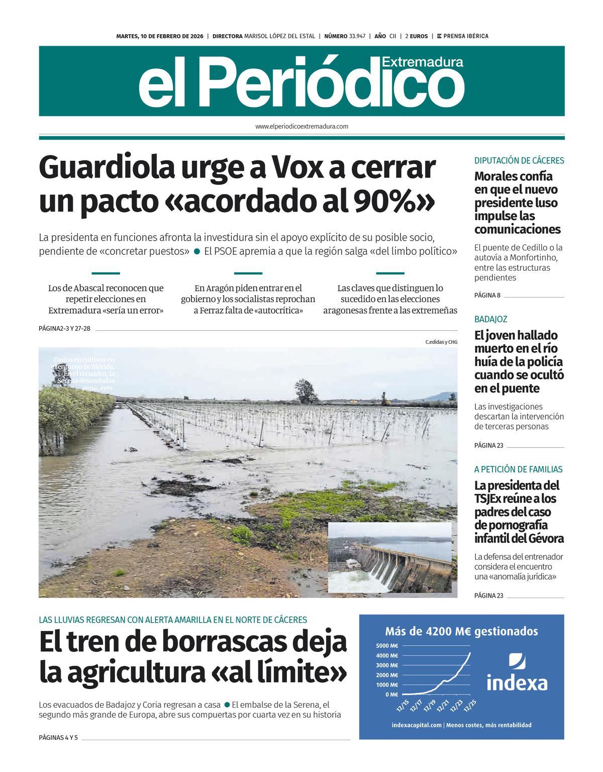 Consulta la portada correspondiente al día 10 de febrero de 2026