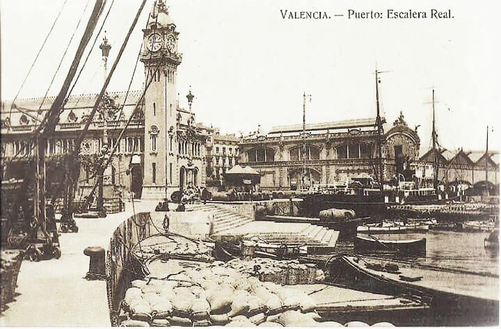 La Valencia de ayer: El reloj que guía al Puerto