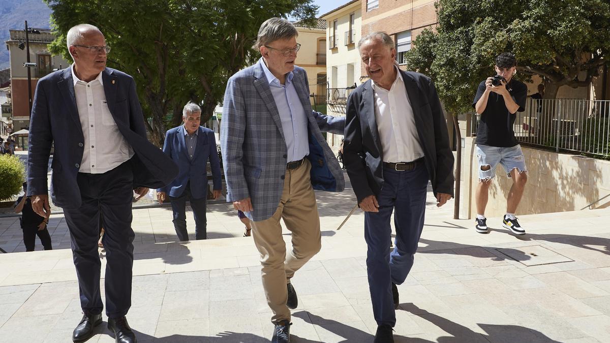 El presidente de la Generalitat, este miércoles en Dénia.