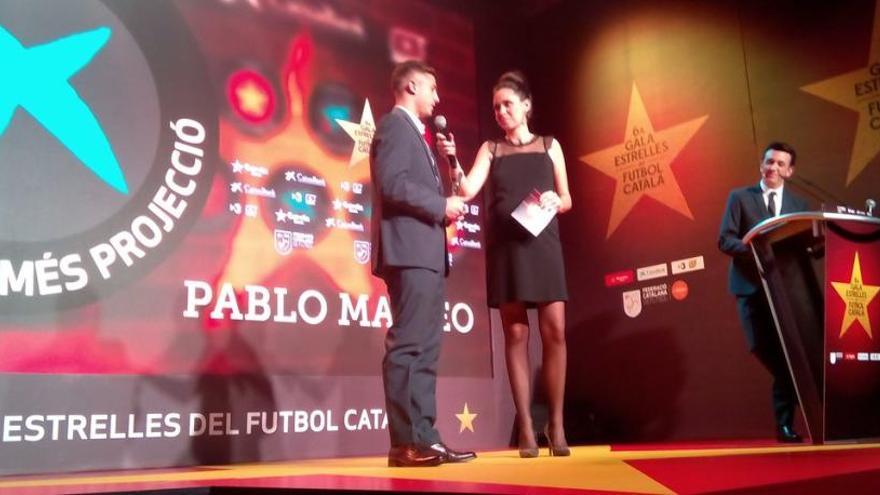 Maffeo rep el premi al futbolista catala amb més projecció