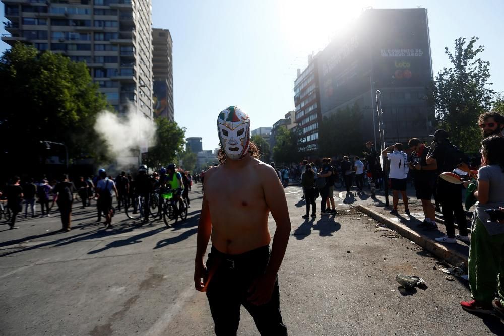 Nueva jornada de protestas en Santiago de Chile