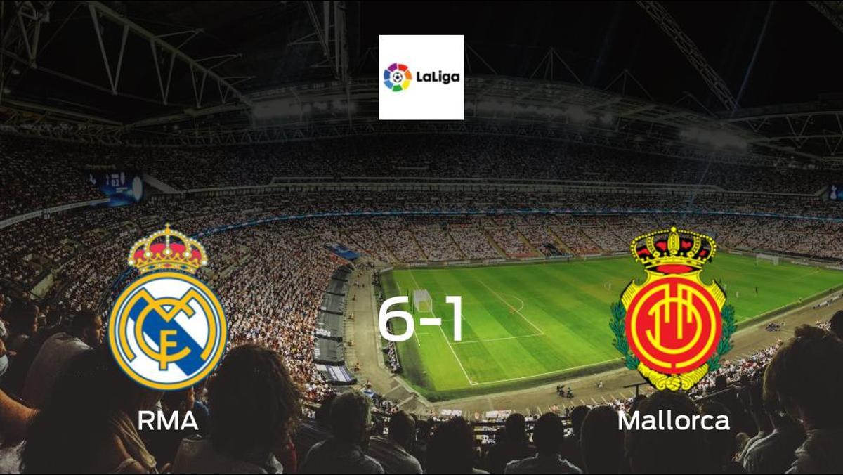 R Madrid cruise to win against Mallorca 6-1 at Madrid