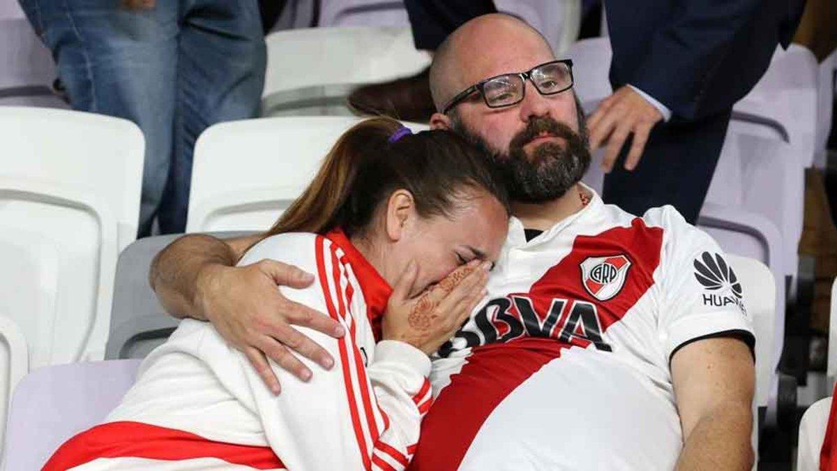 La afición de River lloró la eliminación de su equipo ante el Al Ain en la semifinal del Mundial de Clubes