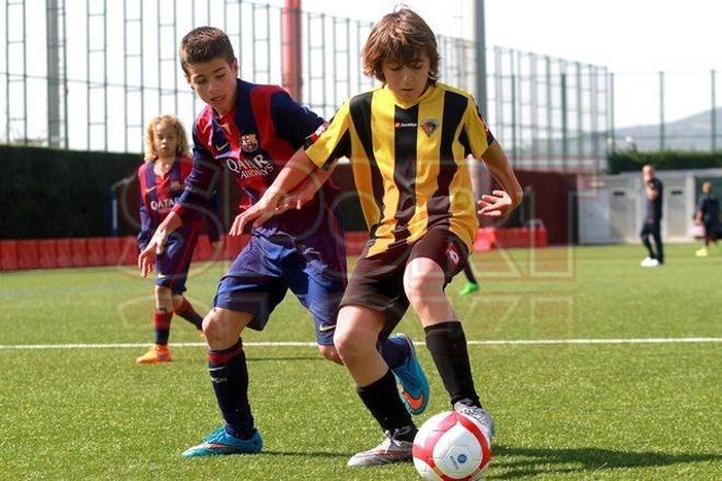 El Alevín A del FC Barcelona, campeón de Liga