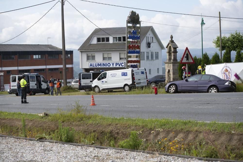 Un motorista fallece en un accidente en Guísamo