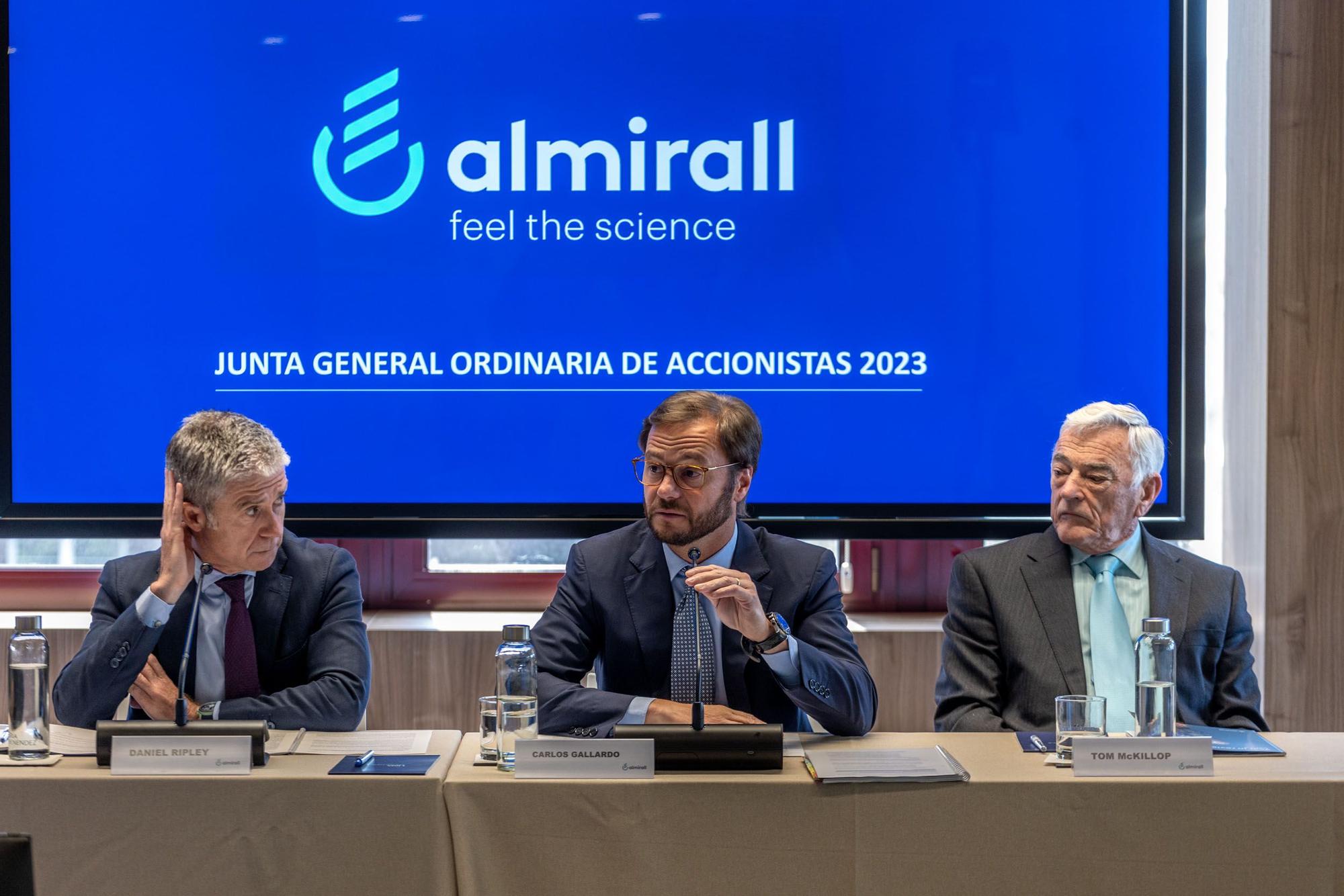 Barcelona 05/05/2023 Eonomía Junta de accionistas de Almirall. Comparece CArlos Gallardo, presidente y consejero delegado de la farmacéutica. AUTOR: JORDI OTIX
