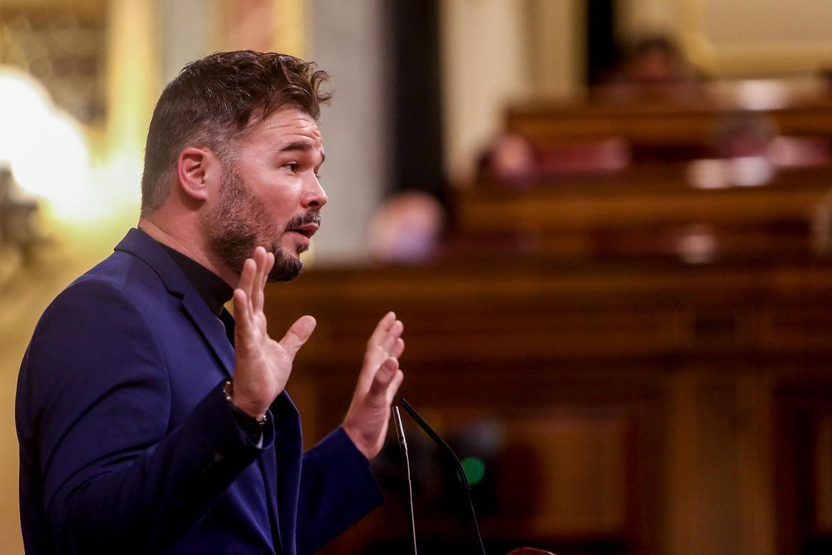 Gabriel Rufián, en el Congreso.