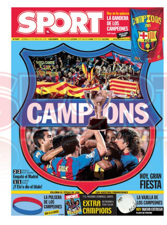 PORTADAS  SPORT BARÇA CAMPEÓN DE LIGA