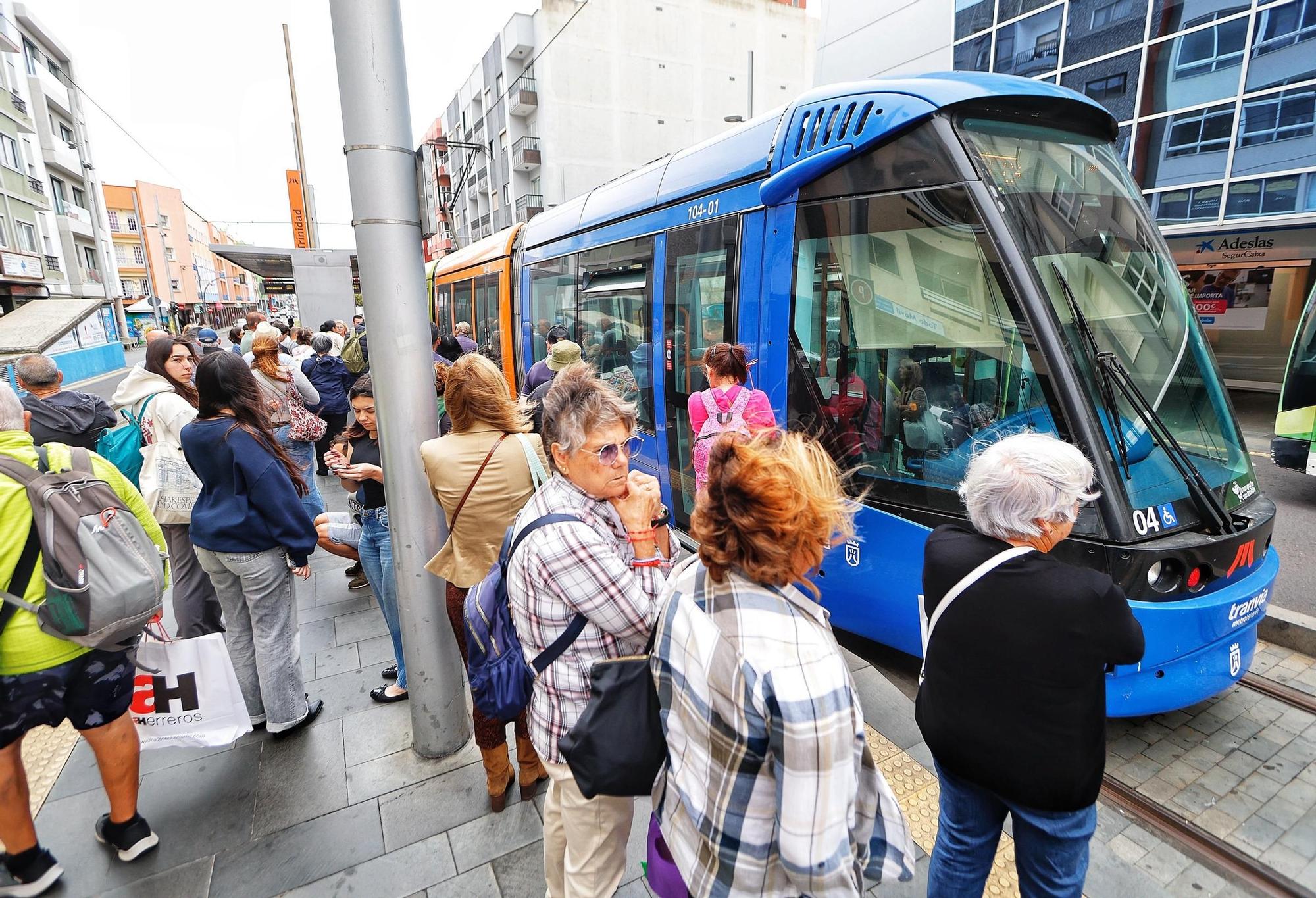 Paralización del servicio del tranvía de Tenerife