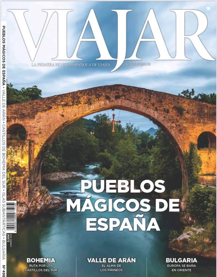 Portada de "Viajar" con Cangas de Onís Portada de "Viajar" con Cangas de Onís