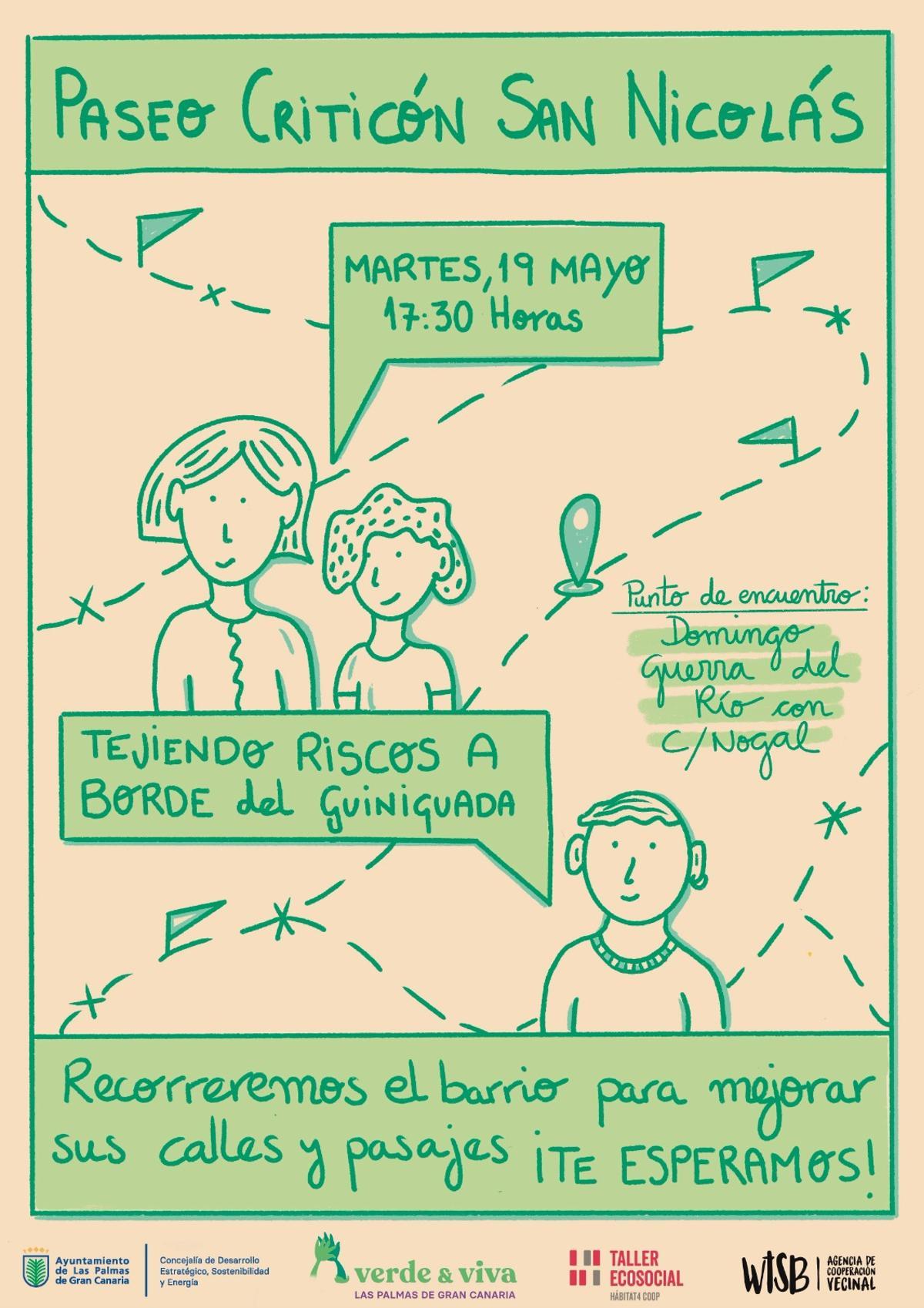 Cartel del Paseo Criticón de San Nicolás