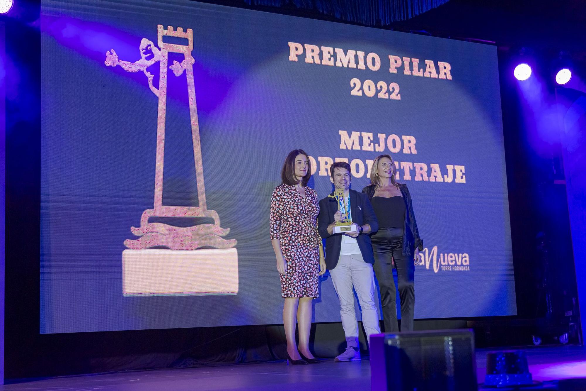 El ganador al mejor cortometraje &quot;Loop&quot;, Pablo Polledri, en la gala de entrega de premios