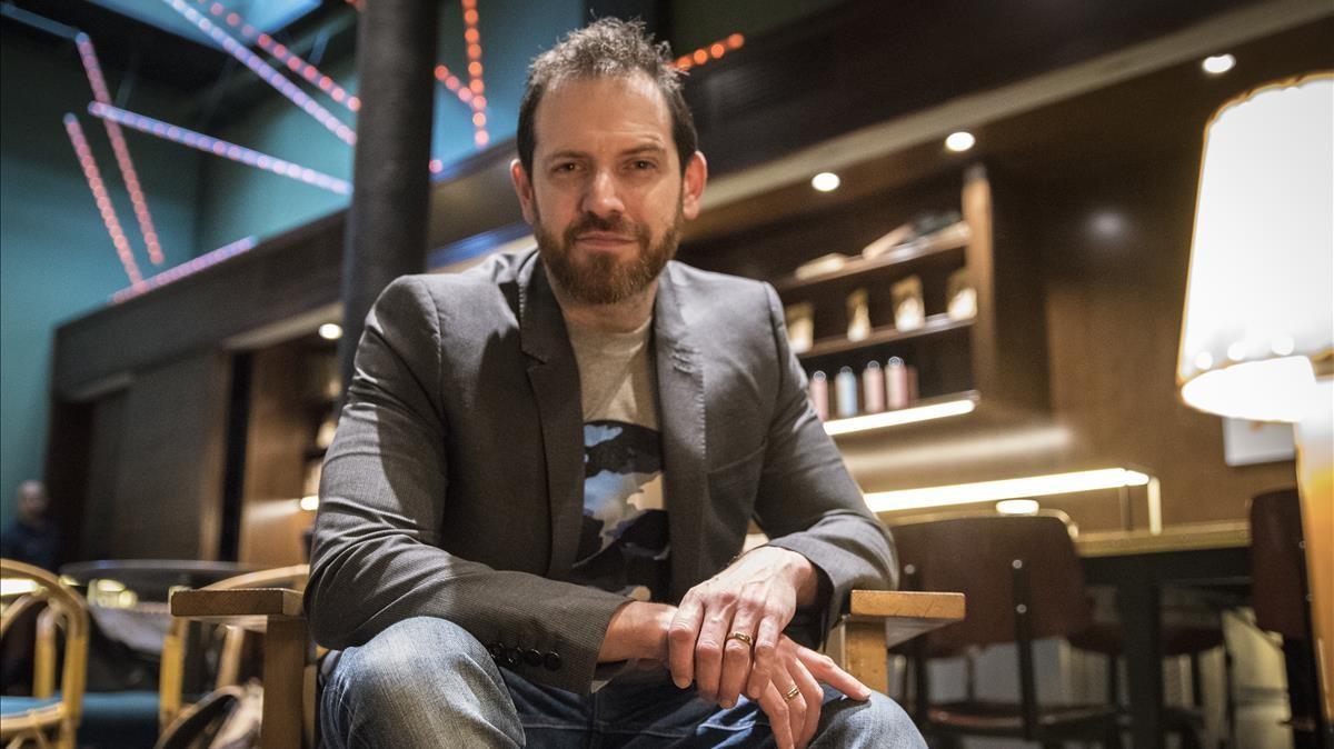 El escritor británico Joe Abercrombie, el pasado febrero en Barcelona 