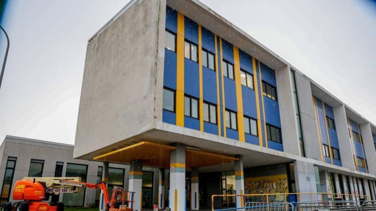 Vista del colegio A Lomba, de Vilagarcía.