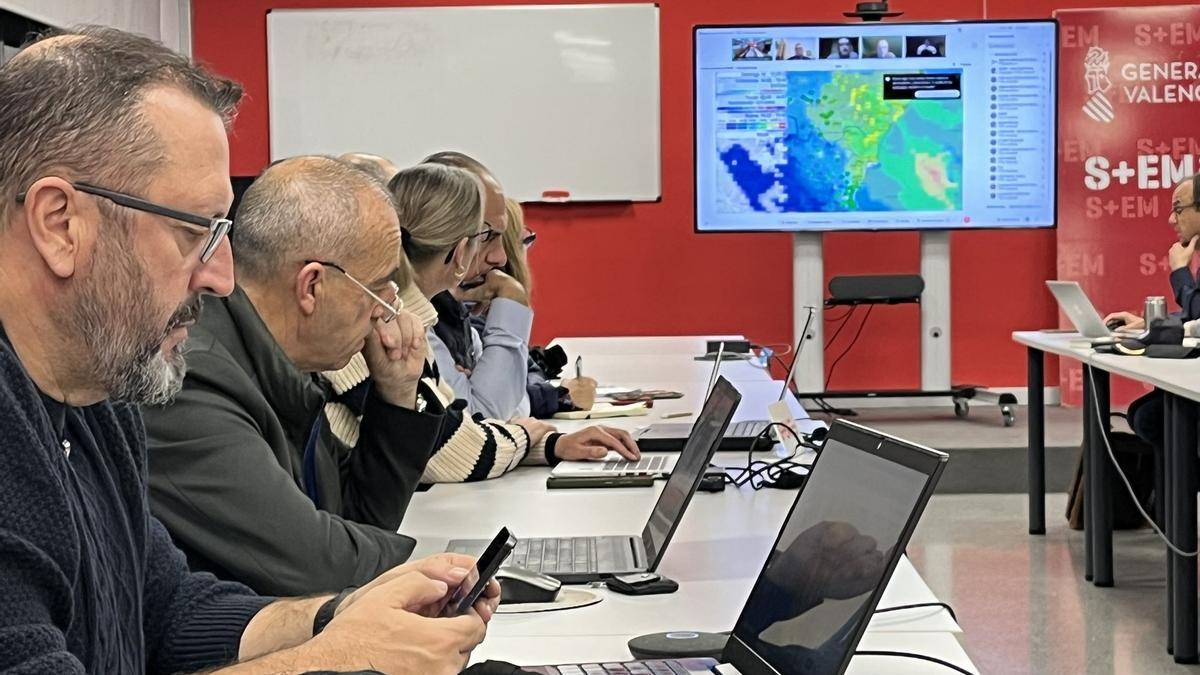 Reunión de Emergencias en l'Eliana.
