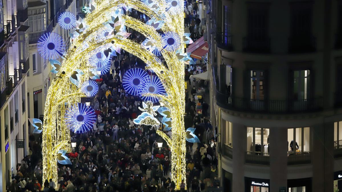 Encendido de las luces de Navidad en Málaga 2021