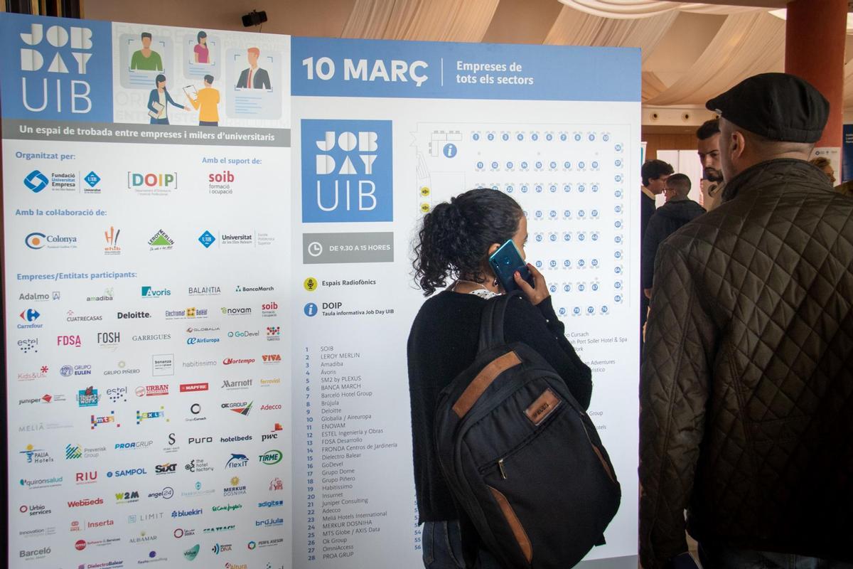 Hay más de mil ofertas de empleo disponibles en el Job Day UIB.