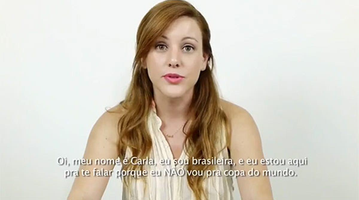 Vídeo viral de protesta al Brasil. Jo no vaig a anar al Mundial 2014